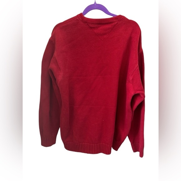Tommy Hilfiger Men's Crew Neck Sweater 2XL Cherry Red‎ Pullover Casual - Picture 13 of 14